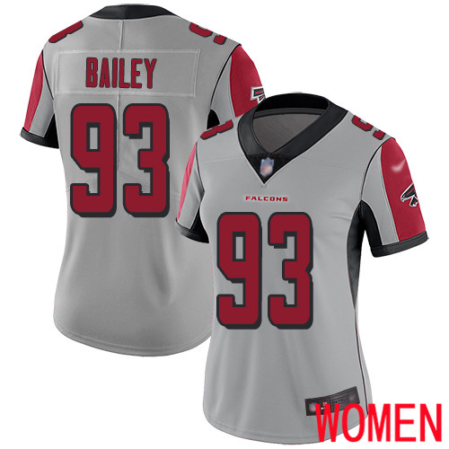 Atlanta Falcons Limited Silver Women Allen Bailey Jersey NFL Football 93 Inverted Legend